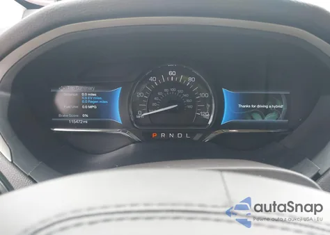 2017 Lincoln Mkz Hybrid Reserve z USA, uszkodzony, nr VIN 3LN6L5MU9HR636337